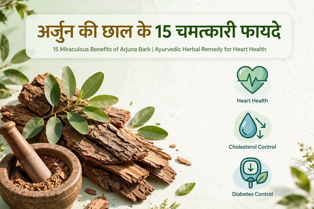 अर्जुन की छाल के 15 चमत्कारी फायदे: दिल, कोलेस्ट्रॉल और डायबिटीज के लिए वरदान